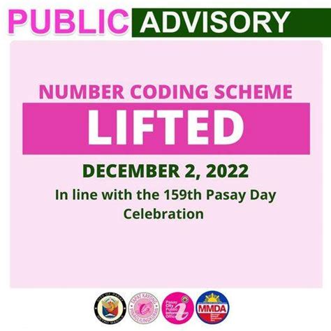 coding pasay|Number coding scheme in Pasay City suspended on Dec. 2.